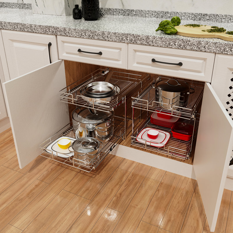 Rashun Pull Out Drawer, 13.8" H x 11" W x 18" D