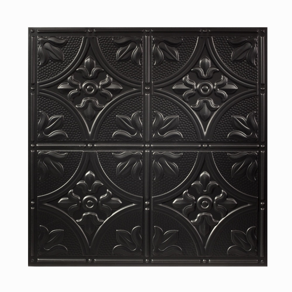 Waterproof Designer Series 23.75'' L x 23.75'' W Textured Vinyl Drop-In Ceiling Tile (Set of 12) Genesis 