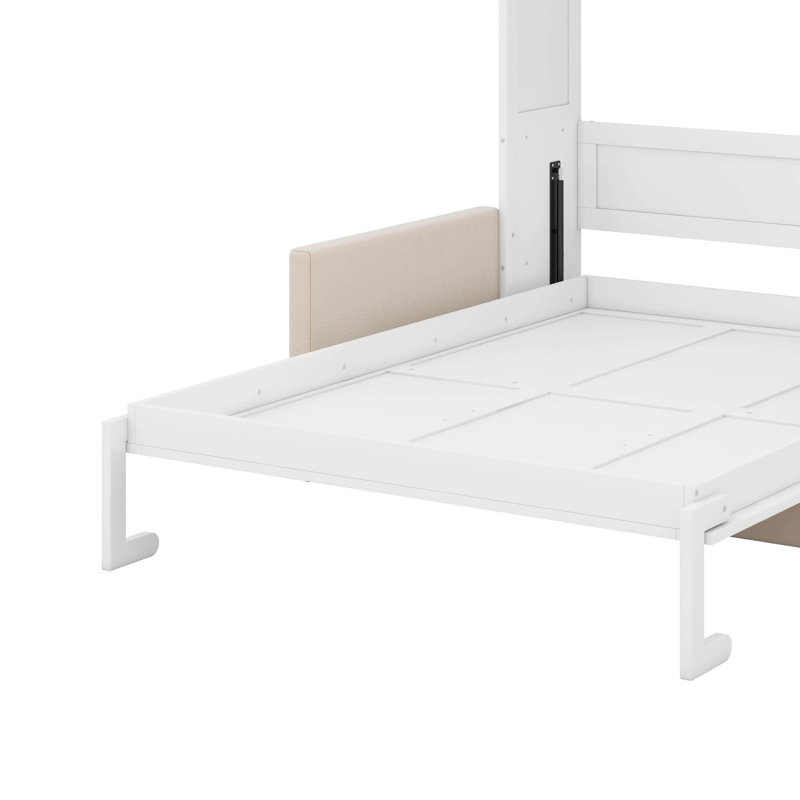 Grand lit escamotable avec coussin, Blanc