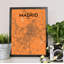 Madrid City Map - No Frame Print-341594523