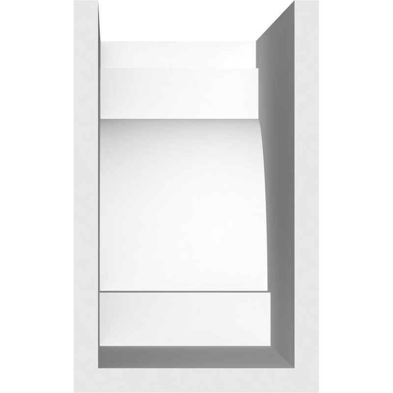 5"W x 8"H x 16"L Standard Mediterranean Architectural Grade PVC Rafter Tail, 8"H x 5"W x 16"D