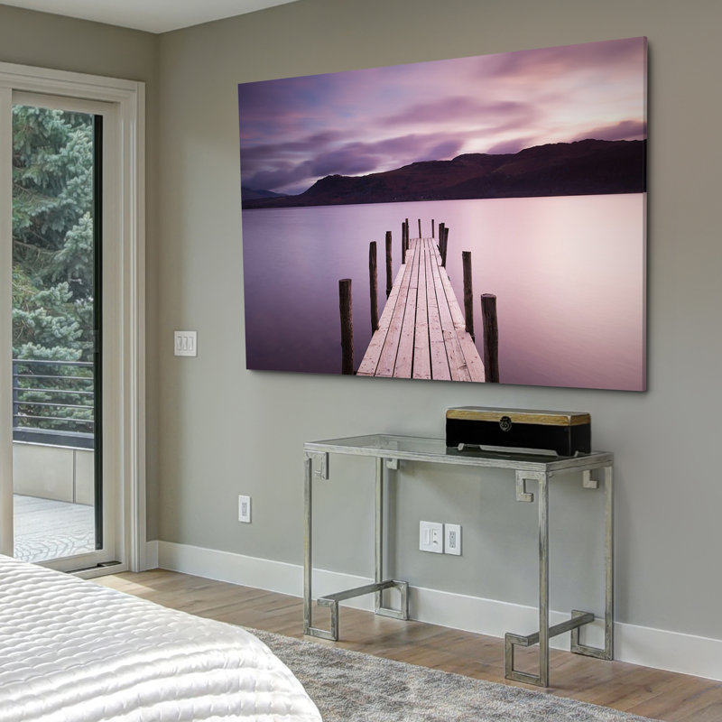 « brandelhow bay jeté, derwentwater », reproduction d’impression sur toile tendue, H 12 po x l 18 po x P 1,5 po