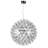 Eclectic Gold LED Gold Globe Chandelier-29552659-88143391