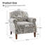 Hillam 47cm Wide Wooden Upholstery Armchair with Nailhead Trims-134207635
