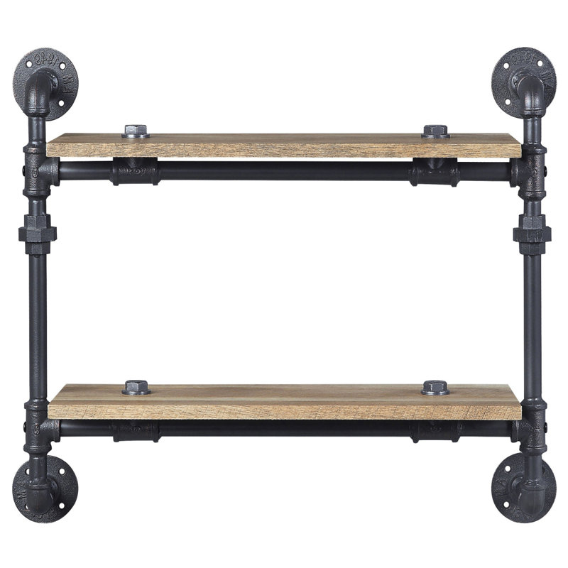 Tablette murale chêne et sable, Naturel, (2 tablettes) H 24,61 po x l 28,61 po x P 9,61 po
