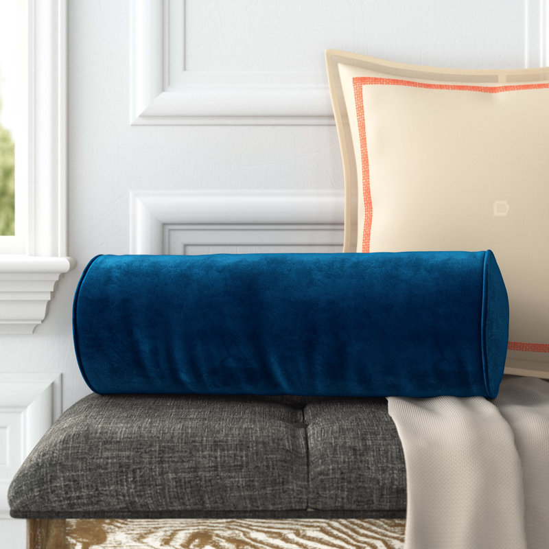 Deane Bolster Accent Pillow, Navy, Pillow Cover Only - No Insert