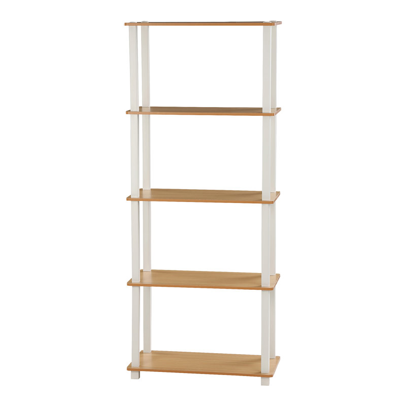 Maxine 59.9cm W Manufactured Wood Shelving Unit, Beech/White