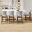 Mid Century Modern Bar Stools Set Of 4, 40.4" Counter Stools With Back, Linen Upholstered Barstools With Solid Wood Legs Bar Chairs For Kitchen Island Dining Room, Grey (4-Piece Chairs)