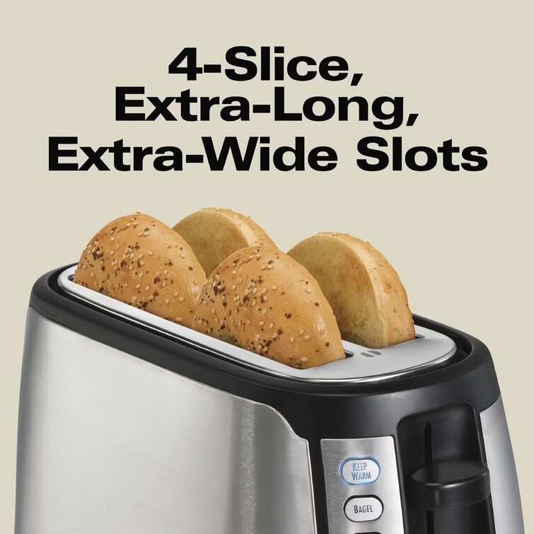 Hamilton Beach 24820 4 Slice Long-Slot Toaster with Sure-Toast One