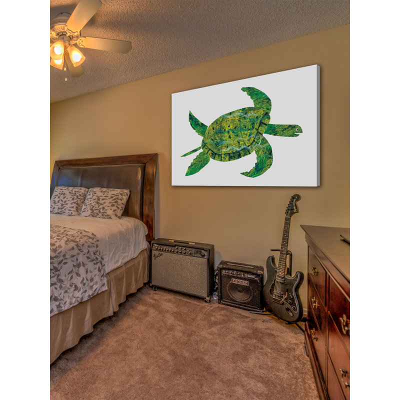 Turtle by Eric Carle - Painting on Canvas, 76cm H x 114cm W