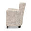 Upholstered Armchair with Footstool