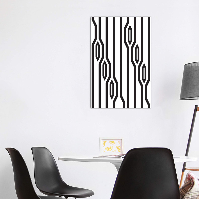 « vertical lines » par flatowl-impression sur image, H 48 po x l 32 po x P 1,5 po, Toile tendue