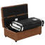 Keviana Faux Leather Ottoman-275796143
