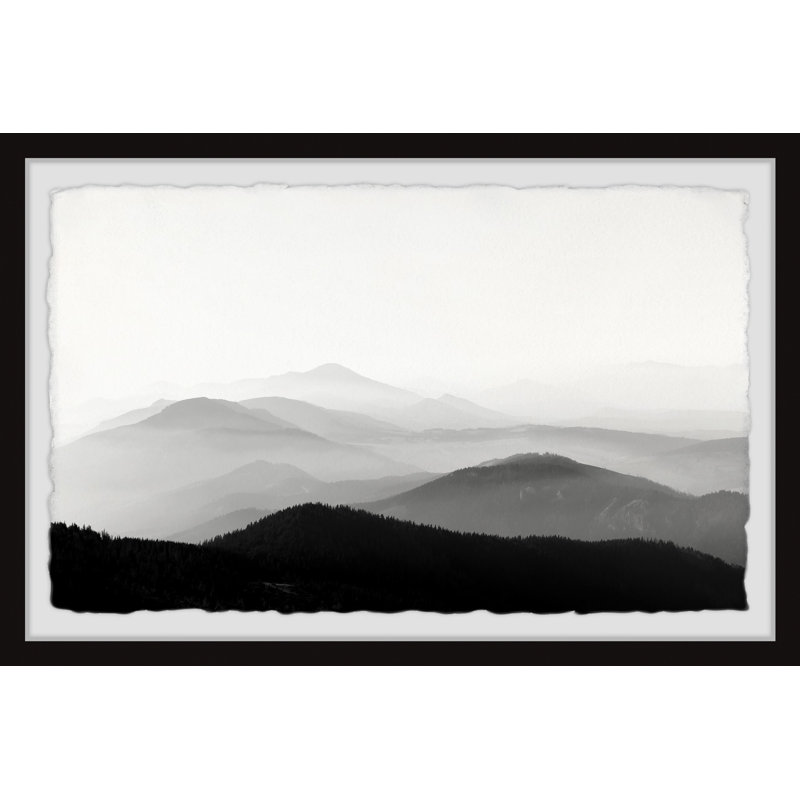 « vaste horizon »-cadre photo, impression sur papier, H 8 po x l 12 po x P 1,5 po