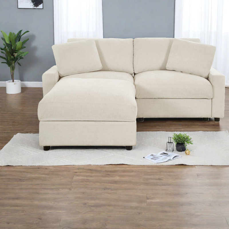 Modulaires modulaires peu encombrants, conception moderne en polyester beige pour la maison