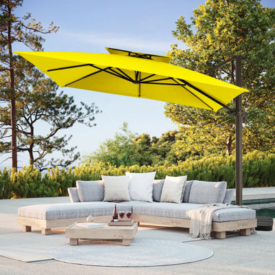 Parasol carré en porte-à-faux 120 po