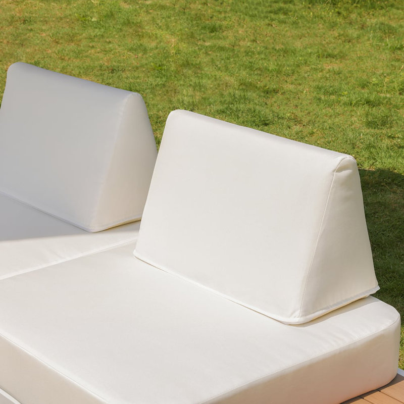 5 PCS L Shaped Modular Garden Sectional Sofa Set with Coffee Table Garden Lounge Set with Cushions