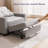 Zhenya 3-In-1 Convertible Accent Chair, Pull-Out Upholstered Sleeper Sofa Bed With Accent Pillow (Set of 2)-128966700
