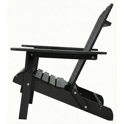 Chaise de patio en bois pour le jardin Chaise de patio Adirondack pliante en bois massif gaufré