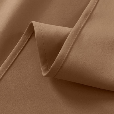 Blackout Pencil Pleat Curtain Single Panel 66x84" Thermal 100% Room darkening Bedroom 