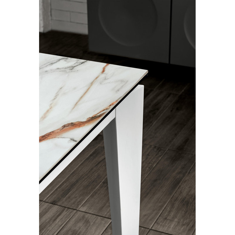 Danele Extendable Metal Base Dining Table