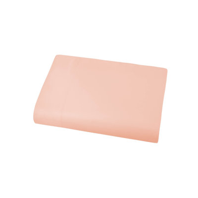 Southshore Fine Linens Vilano Oversized Flat Sheet in Vilano Blush, 110 GSM Double-Brushed Microfiber King Flat Sheet, 132 x 110 Inches, Wrinkle Free and Fade Resistant