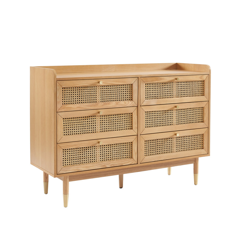 Akishia 120cm W 6 - Drawer Chest of Drawers