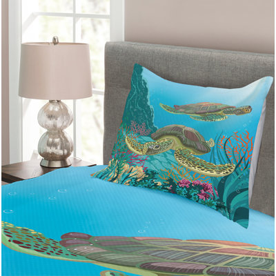 No Pattern Bedspread with Pillow Shams Included