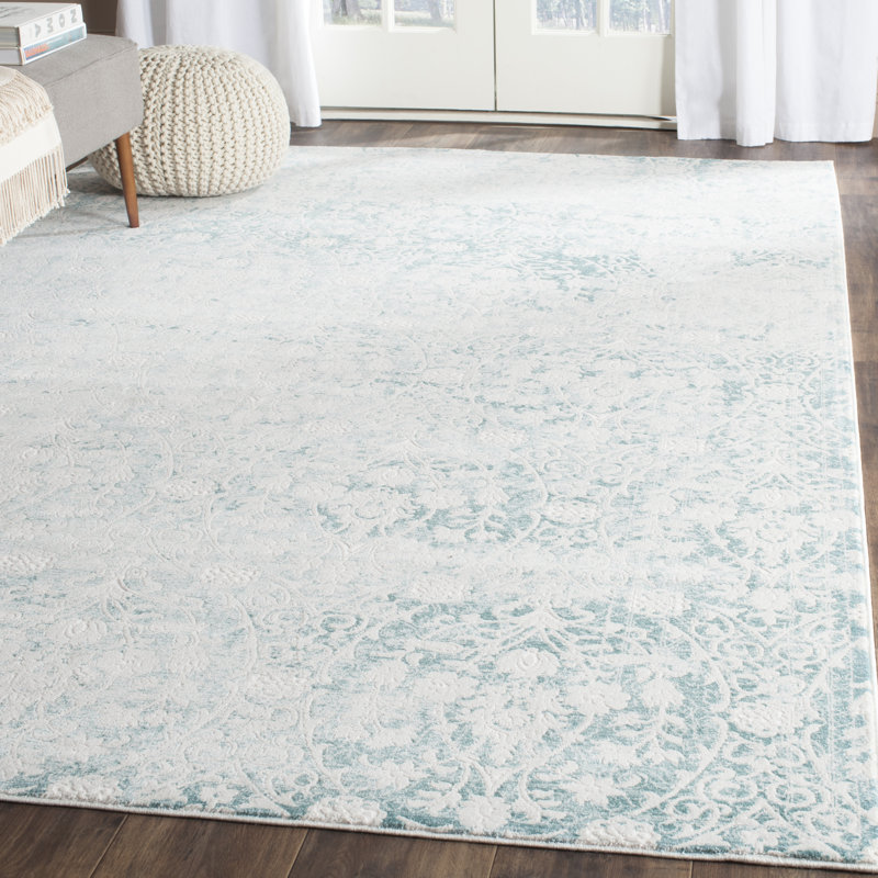 Dedrick Damask Area Rug, Rectangle 155 x 231 cm