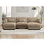 Canapé modulaire en U en forme de U avec deux repose-pieds mobiles, canapé d'angle moderne à 3 places avec coussins de taille, coussins décoratifs et accoudoirs Blostered, canapé convertible en forme de L pour le salon-1787042504