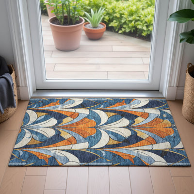 Tapis moderne intérieur / extérieur lavable à la machine Arline ACN2174