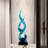 36.22"Resin blue-shaped unique art piece