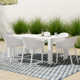 Farrah 39.37'' Rectangular 6 - Person Outdoor Dining Set