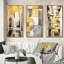«Yellow and Gray Intersecting Realities», 3 pièces-1111953319-1111952472
