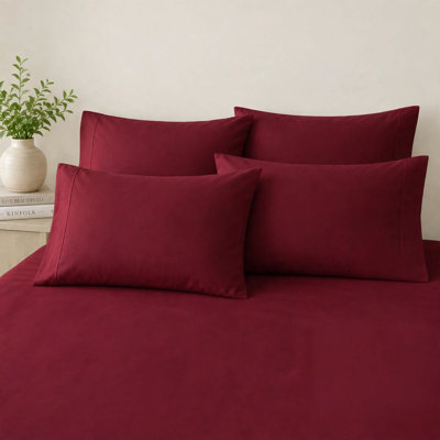 Ensemble de draps en microfibre 6 pièces