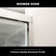 Shower Door 48" W X 76"H Semi-Frameless Bypass Sliding Shower Enclosure