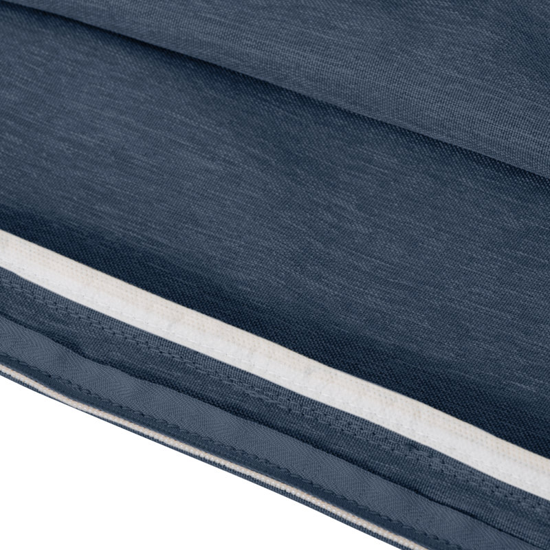 Pina Outdoor 3'' Bench Seat Cushion, Heather Indigo Blue