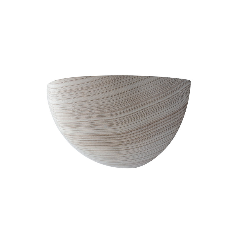 Pawelski Gypsum Uplighter, 25cm H x 125cm W x 125cm D, Beige