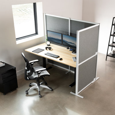 Gray Office Partitions