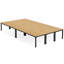 Table de salle à manger 78 po en noyer clair 78 po