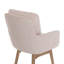 Swivel Upholstered Counter Stool with Solid Wood Frame-1318925916