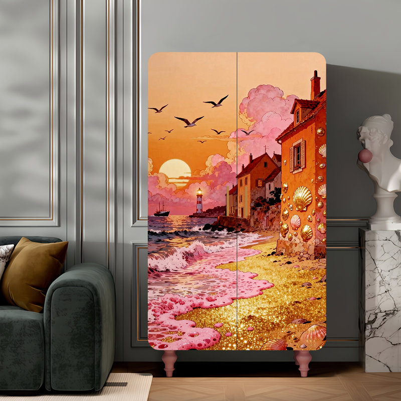 Household minimalist creative art wardrobe