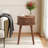 Round End Table with Solid Wood Legs-1350553355