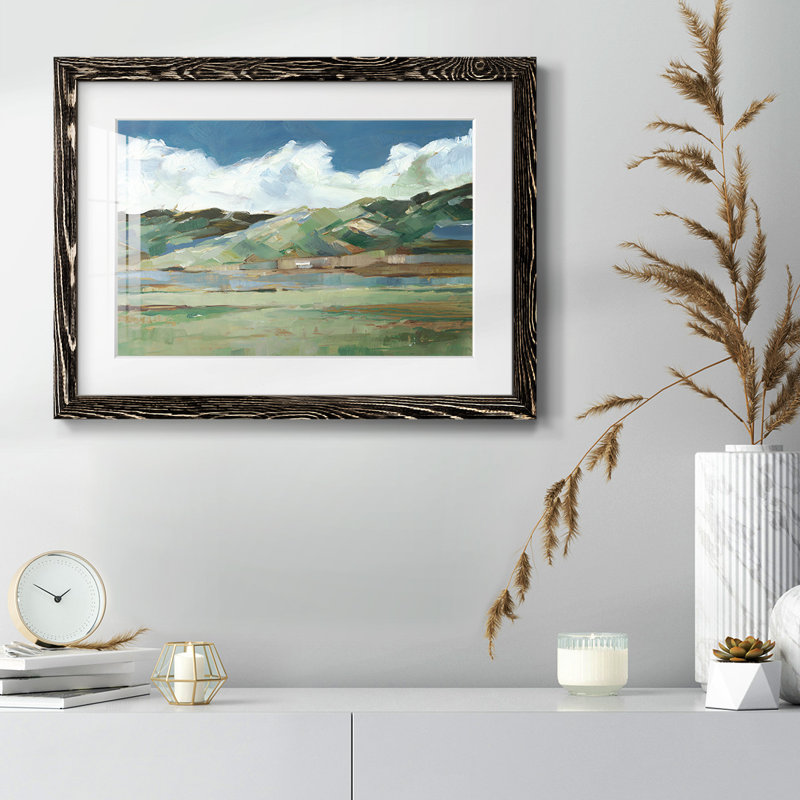 Western Sky I, reproduction d'art encadrée, H 28 po x l 42 po x P 1,5 po, Noir