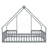 House-Shaped Floor Bed With Fence, Guardrails-1607430049-1607430048
