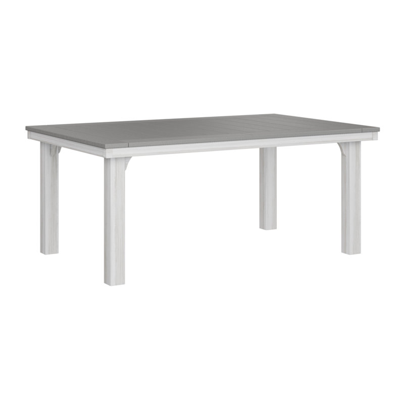 Homestead Outdoor Dining Table, White, Seashell