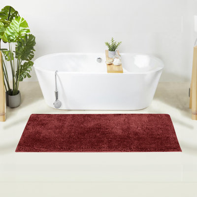 Better Trends 100% Polyester Bath Runner TPR Backing Bathroom Rug