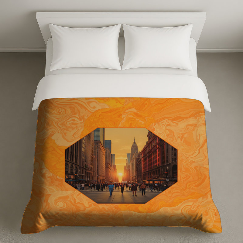 Housse de couette Urban Sunset, Lit simple