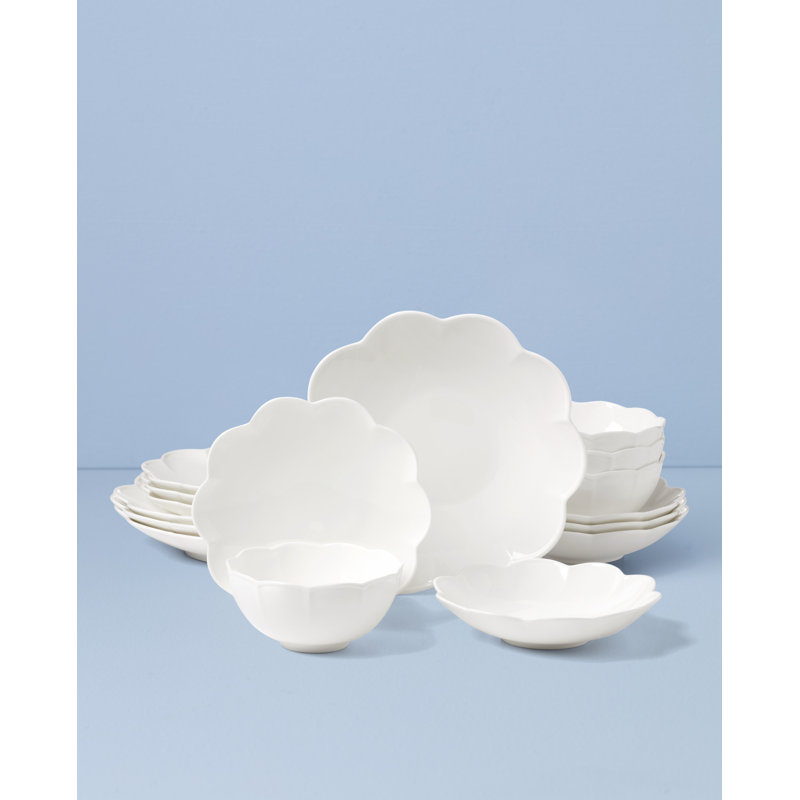Studio 1414 Scallop 16 Piece Dinnerware Set
