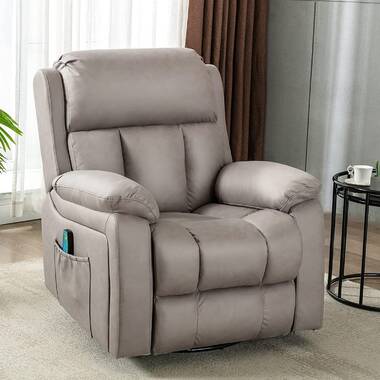 Latitude Run® Guillem 38''W Oversize Recliner Faux Leather Manual Rocking  Recliner with Lumbar Support & Reviews